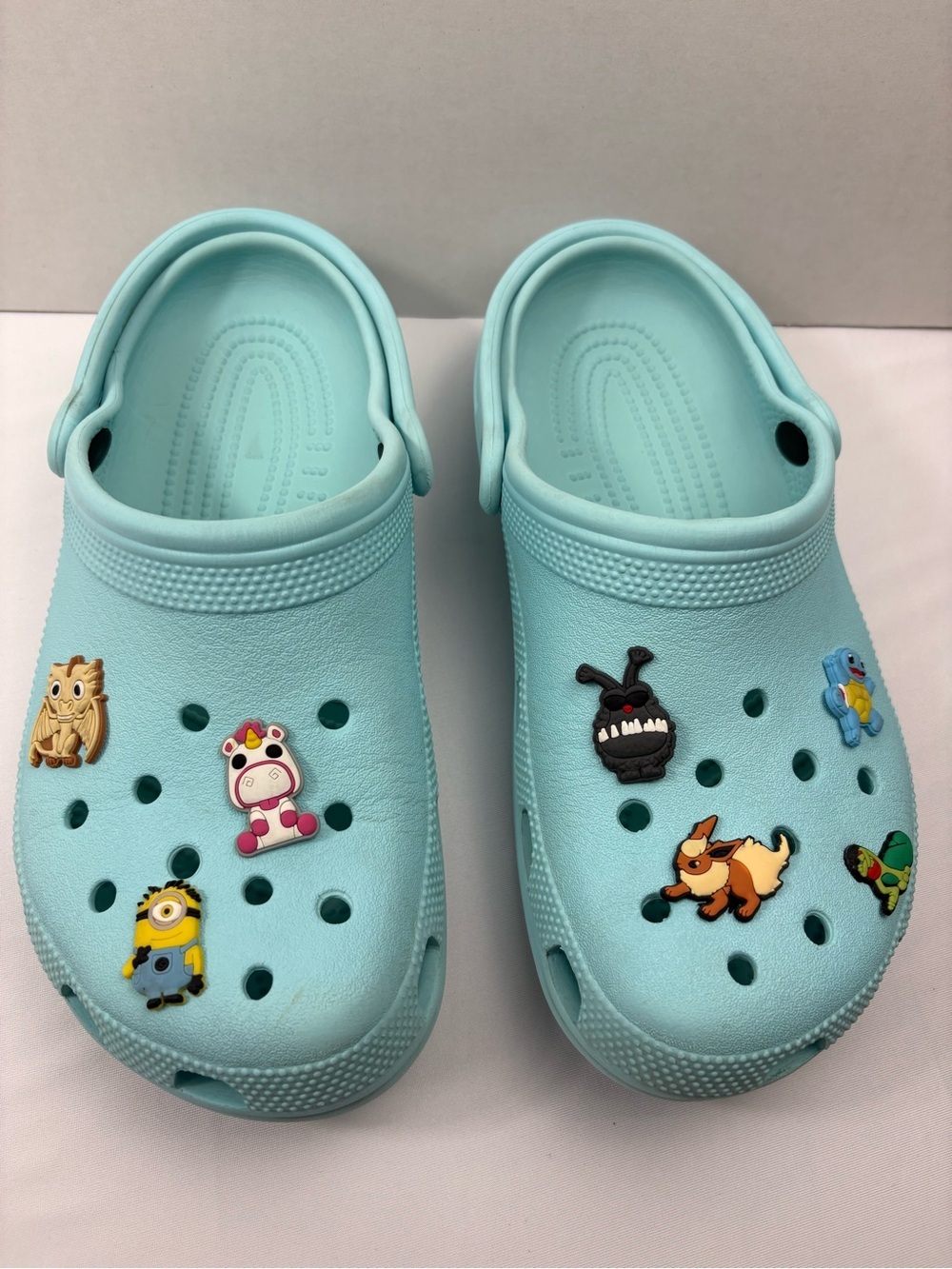 CROCS Classic Clogs Slip-On Shoes-Size: 7(M) 9(W)-Color: Mint Green